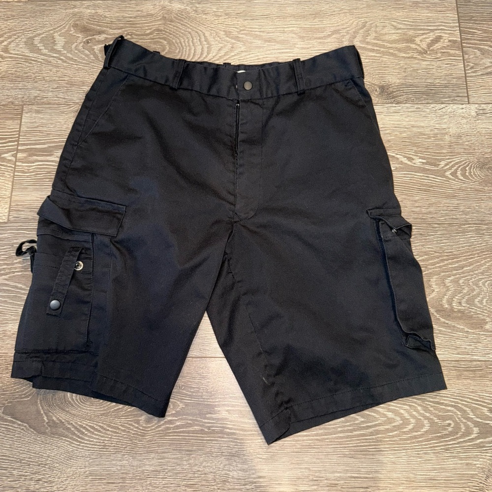 Men's Classic Black Cargo Shorts
